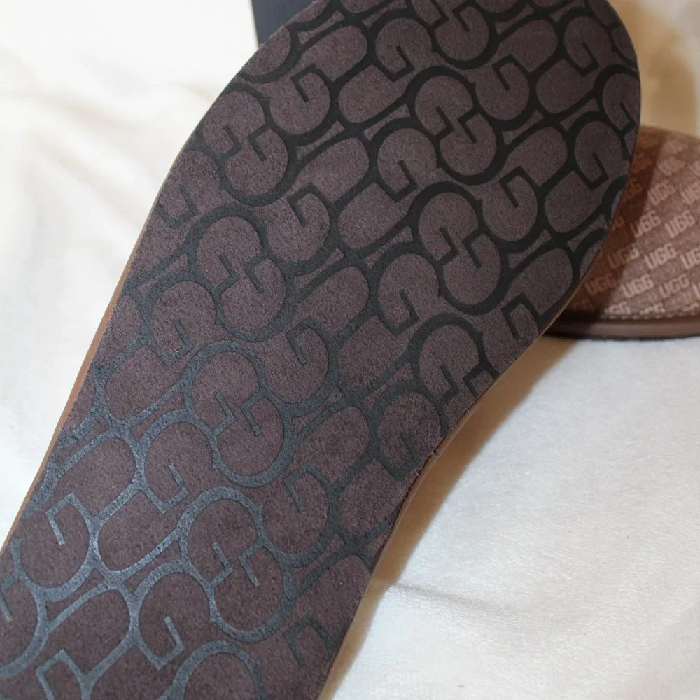 NIB UGG MEN'S JACQUARD PRINT LOGO SLIP ON‎ SLIPPERS